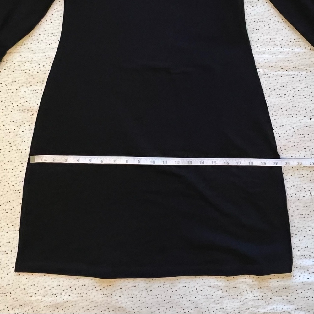 NWT Mata Traders Black Long-Sleeved Mini Dress - Picture 7 of 12